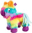 squeaky dog toys for small, medium & large dogs - barkbox piñata full o' fluff chew toys! logo