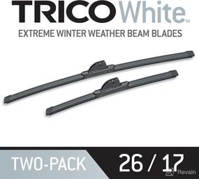 img 4 attached to TRICO White® 26 Inch &amp; 17 Inch Pack of 2 Extreme Weather Winter Automotive Replacement Windshield Wiper Blades: Easy Install &amp; Superior Road Visibility for My Car (35-2617)