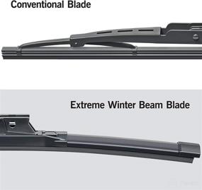 img 1 attached to TRICO White® 26 Inch &amp; 17 Inch Pack of 2 Extreme Weather Winter Automotive Replacement Windshield Wiper Blades: Easy Install &amp; Superior Road Visibility for My Car (35-2617)