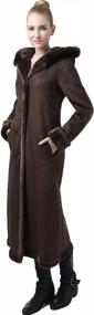 img 2 attached to Stay Warm In Style With BGSD Women'S Hooded Faux Shearling Maxi Coat