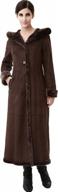 stay warm in style with bgsd women's hooded faux shearling maxi coat логотип