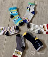 img 1 attached to Keep Your Little Ones Safe And Cozy With CozyWay Toddler Non Slip Grips Socks - 12 Pairs For Boys And Girls review by Walt Smirnoff