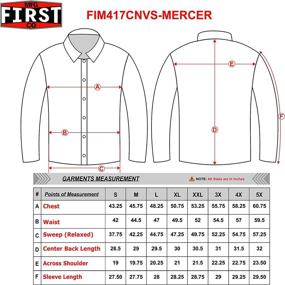 img 1 attached to First Manufacturing Company Mercer Canvas Motorcycle Shirt for Men