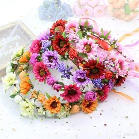 img 1 attached to 🌸 Dazzling Girls Breath Crown: Floral Headband for Wedding and Photo Props