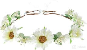 img 4 attached to 🌸 Dazzling Girls Breath Crown: Floral Headband for Wedding and Photo Props