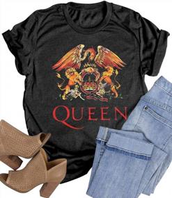 img 1 attached to Summer Vintage Rock Band T Shirt for Women - Fashionable Graphic Tees for Rock Music Lovers