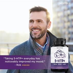 img 1 attached to 🌙 5-HTP+ by Nootrix: 2-Pack Mood Booster with 120 Capsules - 200mg Plus Calcium - Rapid Stress Relief & Healthy Sleep Cycles - Non-GMO, Gluten-Free