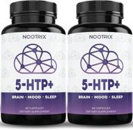 🌙 5-htp+ by nootrix: 2-pack mood booster with 120 capsules - 200mg plus calcium - rapid stress relief & healthy sleep cycles - non-gmo, gluten-free логотип