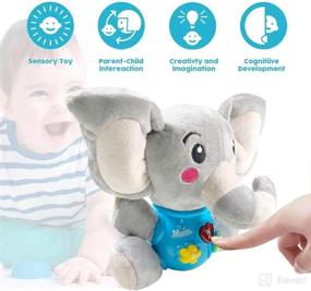 img 1 attached to SUNWUKING Baby Musical Toy Plush Figure - Rattle Gift Doll Infant Toy Newborn Musical Toddler Learning Educational Elephant Toy