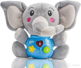 img 4 attached to SUNWUKING Baby Musical Toy Plush Figure - Rattle Gift Doll Infant Toy Newborn Musical Toddler Learning Educational Elephant Toy