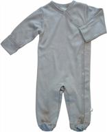 organic baby footie/coverall: keep your little one cozy in babysoy long sleeve solid! logo