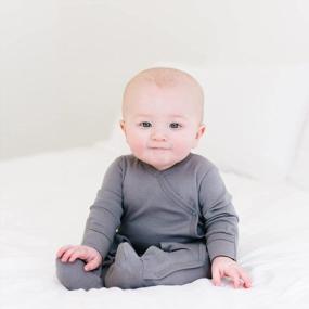 img 2 attached to Organic Baby Footie/Coverall: Keep Your Little One Cozy In Babysoy Long Sleeve Solid!