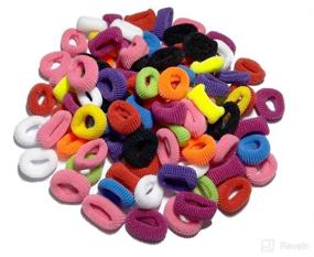 img 2 attached to 100Pcs Colorful Holders Elastics Accessories