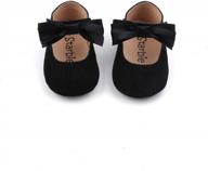 soft-sole mary jane baby shoes in 6 colors - perfect for newborns, toddlers, and crib use logo