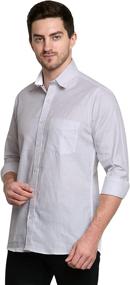 img 2 attached to FABUSA Cotton Business Regular Chambray Men's Clothing ~ Shirts