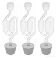 get 3ct. s-shape airlock with #6 stopper set of 3 (bubble airlock) – enhanced brewing experience logo