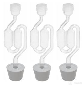 img 3 attached to Get 3ct. S-Shape Airlock with #6 Stopper Set of 3 (Bubble Airlock) – Enhanced Brewing Experience