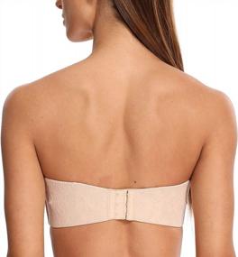 img 3 attached to MELENECA Women'S Strapless Minimizer Bra For Large Bust Unlined Bandeau With Underwire