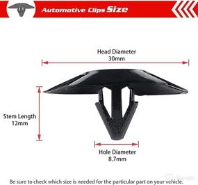 img 2 attached to 🔧 Набор крепления изоляции капота OTUAYAUTO, 30 штук, с инструментом для снятия крепежа - высококачественная замена для Chrysler, Jeep, Dodge, Ram - ОЕМ 4878883AA в комплекте с нейлоновым клипом LH LHS