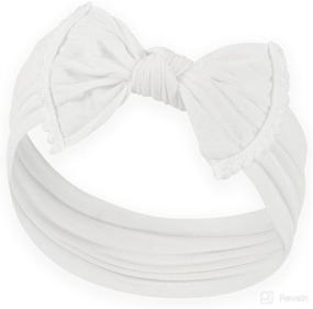 img 3 attached to 👶 Discover the Perfect Baby Headbands: Super Stretchy Knot Headbands for Newborns and Baby Girls - Your New Favorites!