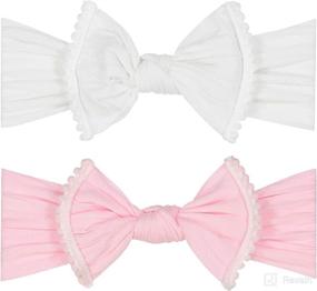 img 4 attached to 👶 Discover the Perfect Baby Headbands: Super Stretchy Knot Headbands for Newborns and Baby Girls - Your New Favorites!