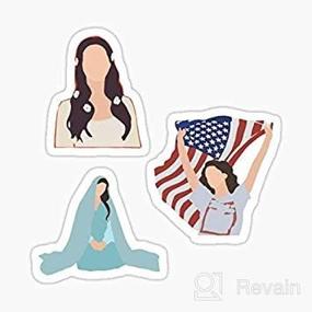 img 4 attached to Lana Del Rey 3PACK Sticker