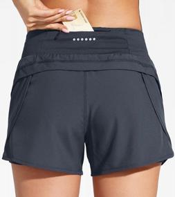 img 2 attached to Stay Cool And Comfortable During Workouts With MOCOLY Quick Dry Women'S Running Shorts: Featuring Breathable Fabric And Convenient Zip Pockets