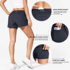 img 1 attached to Stay Cool And Comfortable During Workouts With MOCOLY Quick Dry Women'S Running Shorts: Featuring Breathable Fabric And Convenient Zip Pockets