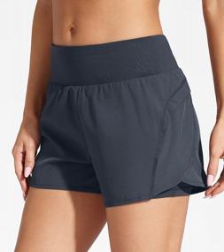 img 3 attached to Stay Cool And Comfortable During Workouts With MOCOLY Quick Dry Women'S Running Shorts: Featuring Breathable Fabric And Convenient Zip Pockets