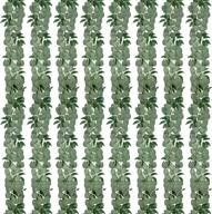 8pcs 48ft eucalyptus garland: greenery decoration for weddings, parties & home interiors logo