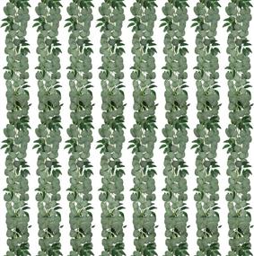 img 4 attached to 8Pcs 48Ft Eucalyptus Garland: Greenery Decoration For Weddings, Parties & Home Interiors
