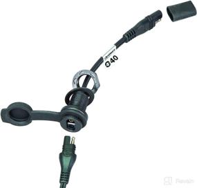 img 3 attached to 🔌 OptiMATE CABLE, O-40s, Weatherproof SAE Power Point for Bulkhead/Panel Mounting