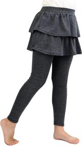 img 3 attached to BOOPH Little Footless Leggings B Black Girls' Clothing ~ Leggings