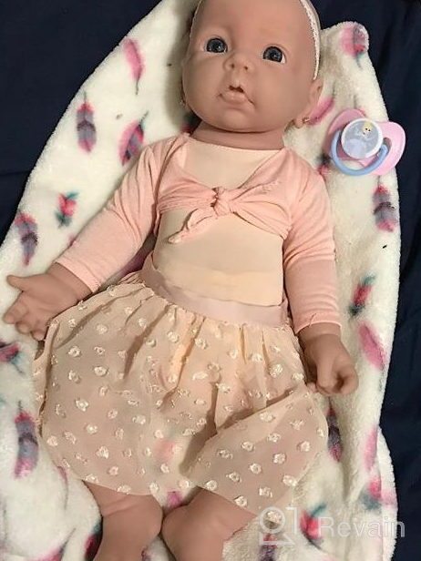 img 1 attached to Realistic Reborn Baby Doll - 19 Inch Full Silicone Girl Doll, Not Vinyl Material, Lifelike And Real Baby Doll By Vollence review by Fritz Marrero