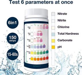 img 3 attached to 🐠 Efficient 6-in-1 EasyTest Aquarium Test Strips for Freshwater and Saltwater Monitoring - Nitrates, Nitrites, Chlorine, Carbonate, Hardness, pH