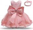 tulle flower princess wedding dress for toddler and baby girl - nnjxd girls' collection logo