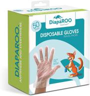 🧤 100 pcs 50 pairs disposable diaparoo pe food service gloves - ideal for food handling, cleaning &amp; cooking logo