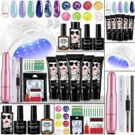complete morovan poly gel nail kit with lamp, drill, and everything for flawless diy gel nail extensions logo