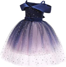 img 3 attached to 👸 Elegant Princess Wedding Flower Communion Dresses for Girls' Clothing and Special Occasions