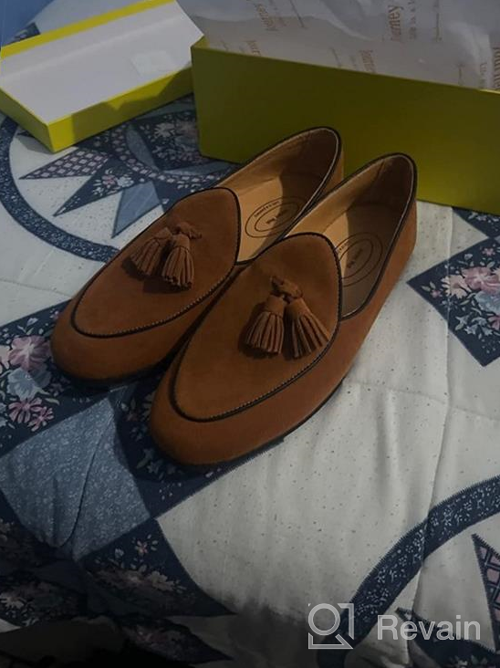 img 1 attached to Classy and Comfortable: Journey West Belgian Loafers in Genuine Leather review by Willie Ogunlana