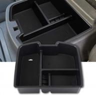 richeer center console organizer tray for 2007-2013 avalanche/suburban 2500/silverado/sierra 1500, 2007-2014 suburban 1500/tahoe/yukon/yukon xl/sierra 2500hd/3500hd full console w/bucket seats only logo