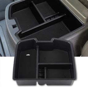 img 4 attached to Richeer Center Console Organizer Tray For 2007-2013 Avalanche/Suburban 2500/Silverado/Sierra 1500, 2007-2014 Suburban 1500/Tahoe/Yukon/Yukon XL/Sierra 2500HD/3500HD Full Console W/Bucket Seats ONLY