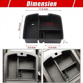 img 3 attached to Richeer Center Console Organizer Tray For 2007-2013 Avalanche/Suburban 2500/Silverado/Sierra 1500, 2007-2014 Suburban 1500/Tahoe/Yukon/Yukon XL/Sierra 2500HD/3500HD Full Console W/Bucket Seats ONLY