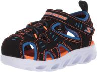 skechers hypno splash sandal orange toddler boys' shoes ~ sandals логотип