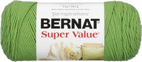 img 4 attached to 5 Oz Bernat Super Value Yarn In Lush - High Quality And Durable Knitting Yarn, 1 Ball