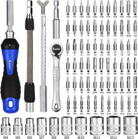 img 3 attached to 🔧 87-Piece Ratcheting Screwdriver Set with Magnetic Bit Holder, 77 Bits, Drive Sockets, and Portable Oxford Bag - Ideal for Home Repair, Improvement, Garage Projects