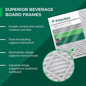 img 1 attached to Keep Your Home Safe From Dust With Filterbuy 10X10X1 Air Filter MERV 8 Dust Defense (5-Pack)