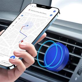 img 3 attached to 🚗 Magnetic Car Phone Mount by Wizchark - Includes 2 Pack Vent Holder, 2 Metal Plates - Compatible with a Wide Range of Smartphones and Tablets