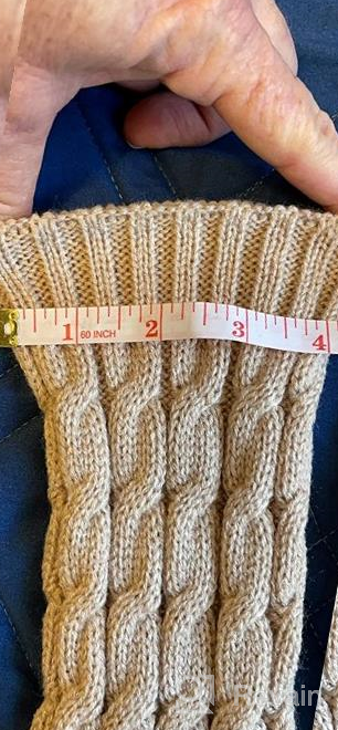 img 1 attached to 6 Pairs Of Knee-High Cable Knit Leg Warmers For Women - Cozy Thermal Acrylic Sleeves For Winter review by Kevin Ilango