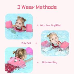 img 1 attached to Swim Aid Vest Trainer For Infant/Toddler Boys And Girls - Mambo Baby Non-Inflatable Float With Arm Wings For Kids Weighing 30 To 66Lbs